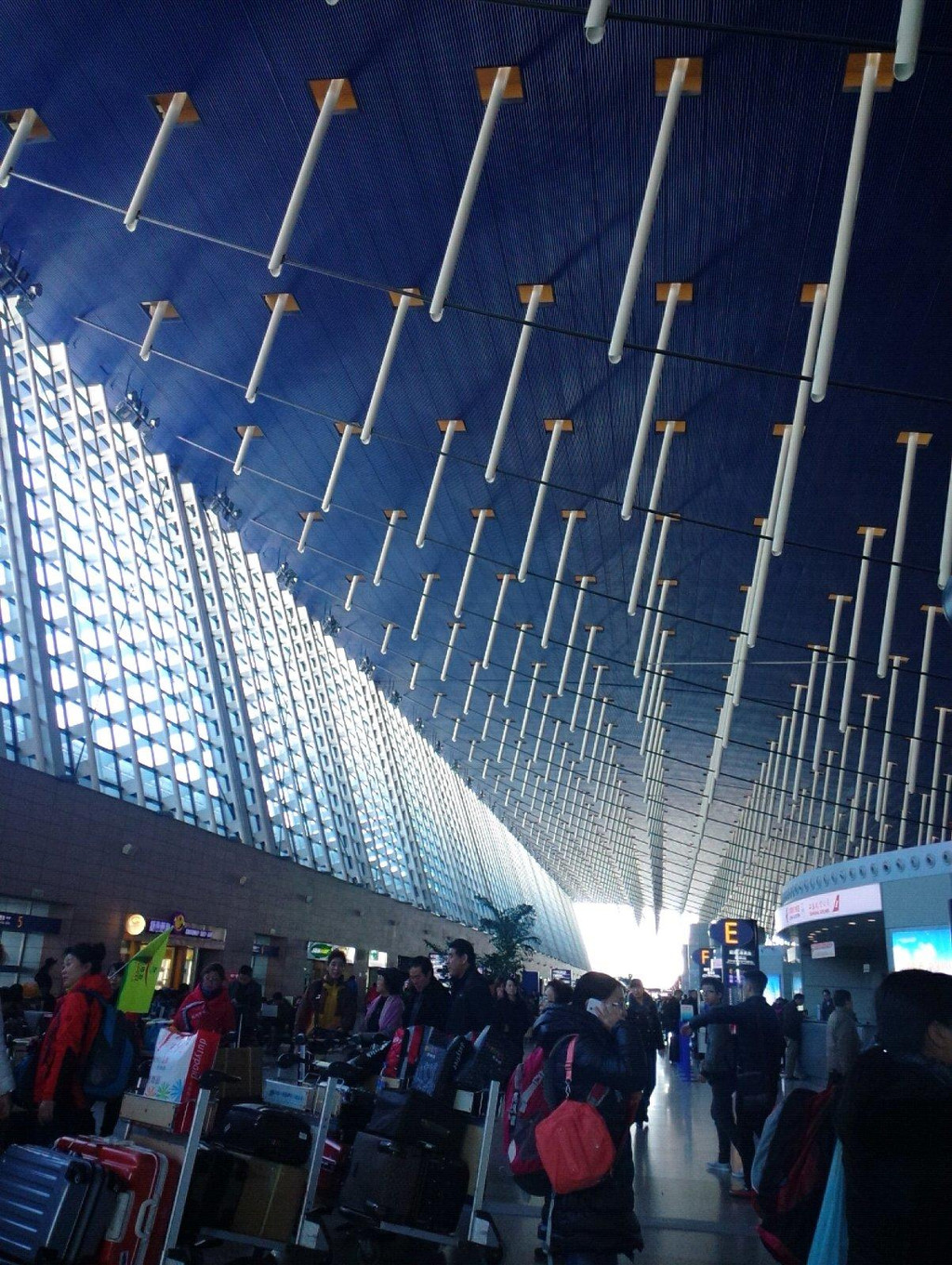 上海浦东国际机场 早上8点的飞机,5