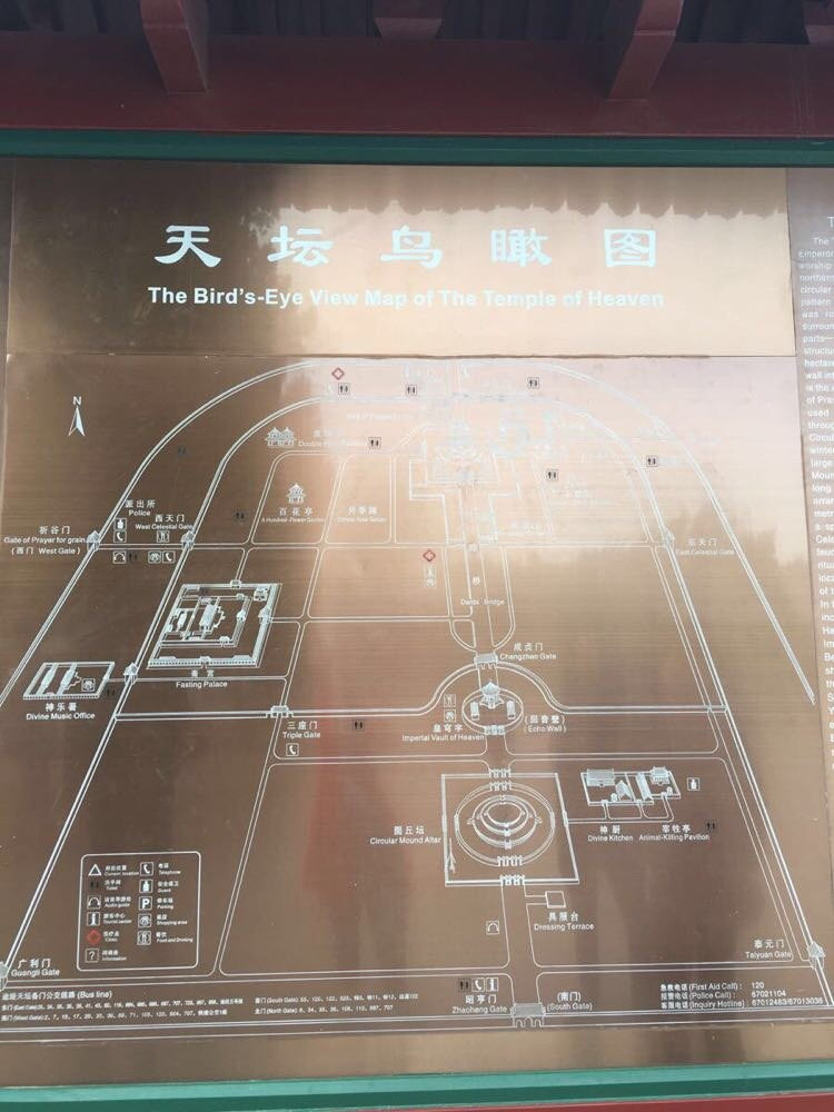                   天坛公园平面
